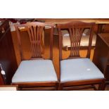 Pair of Edwardian Splat Back Chairs