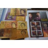 Collection of Gold British Notes together with Ste