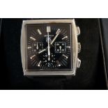 Tag Heuer Monaco chronograph wristwatch with box,