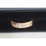 9ct Gold Ring set with 5 Diamonds (Boxed)