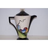 Lorna Bailey Coffee Pot Art Deco House