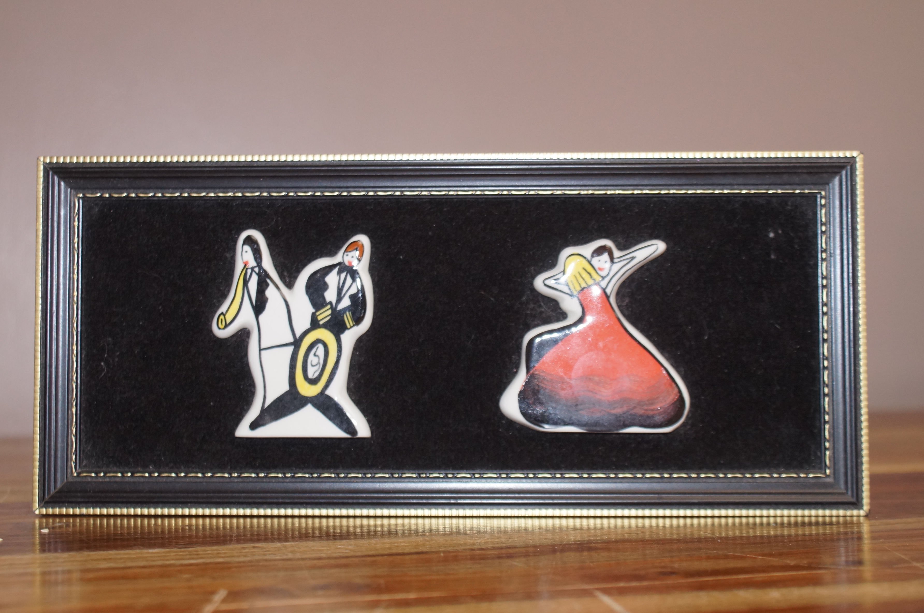 Lorna Bailey Framed 'Age of Jazz' 2 Figurines