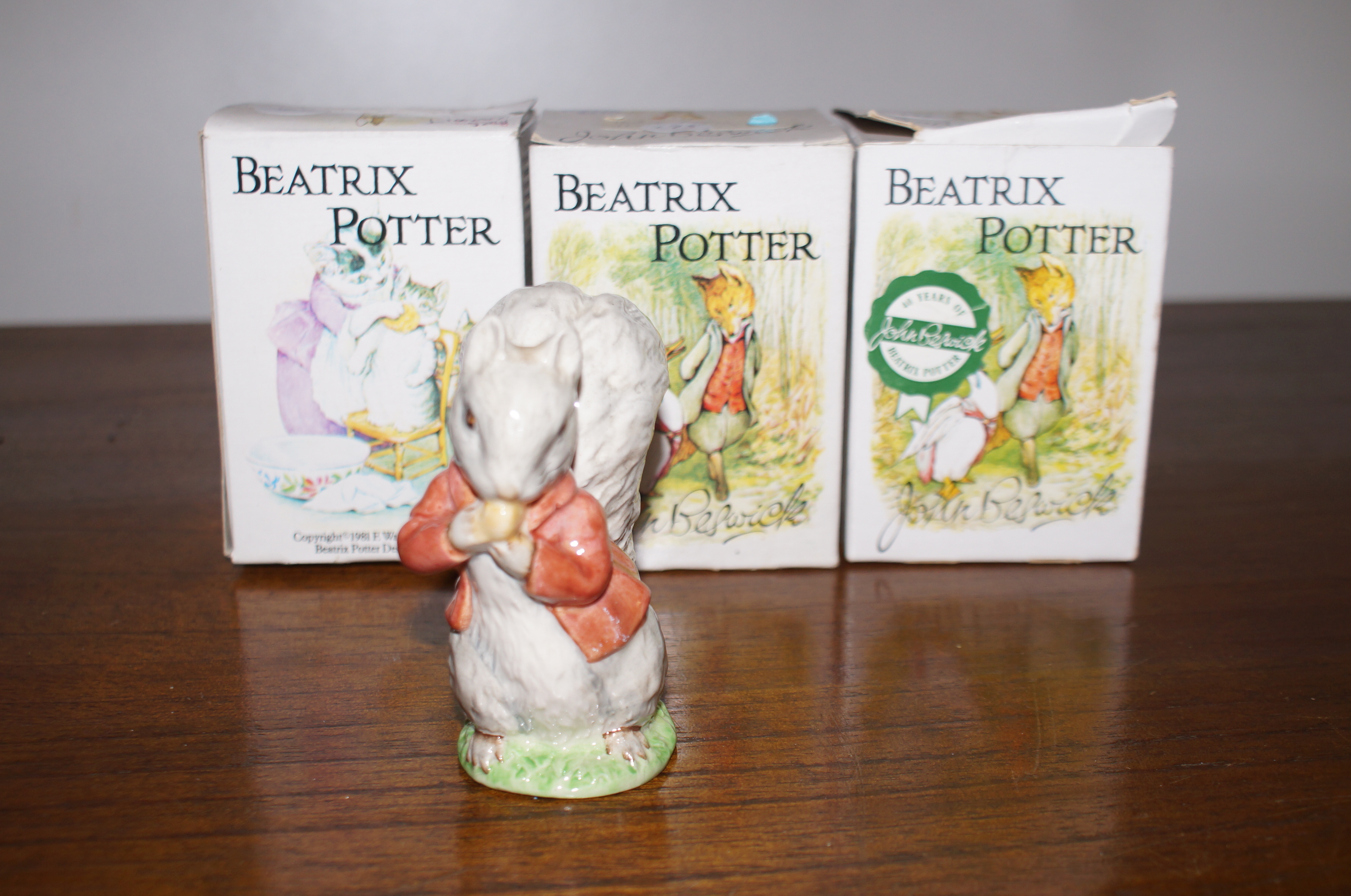 3 Boxed Beswick Beatrix Potter Figurines