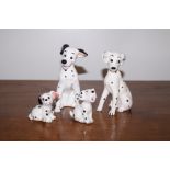 4 Disney 101 Dalmatians Figurines