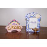 2 Schmid Royal Disney Items 1 Photo Frame & 1 Sign