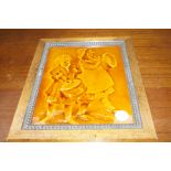 Victorian Framed Tile Drummer Boy