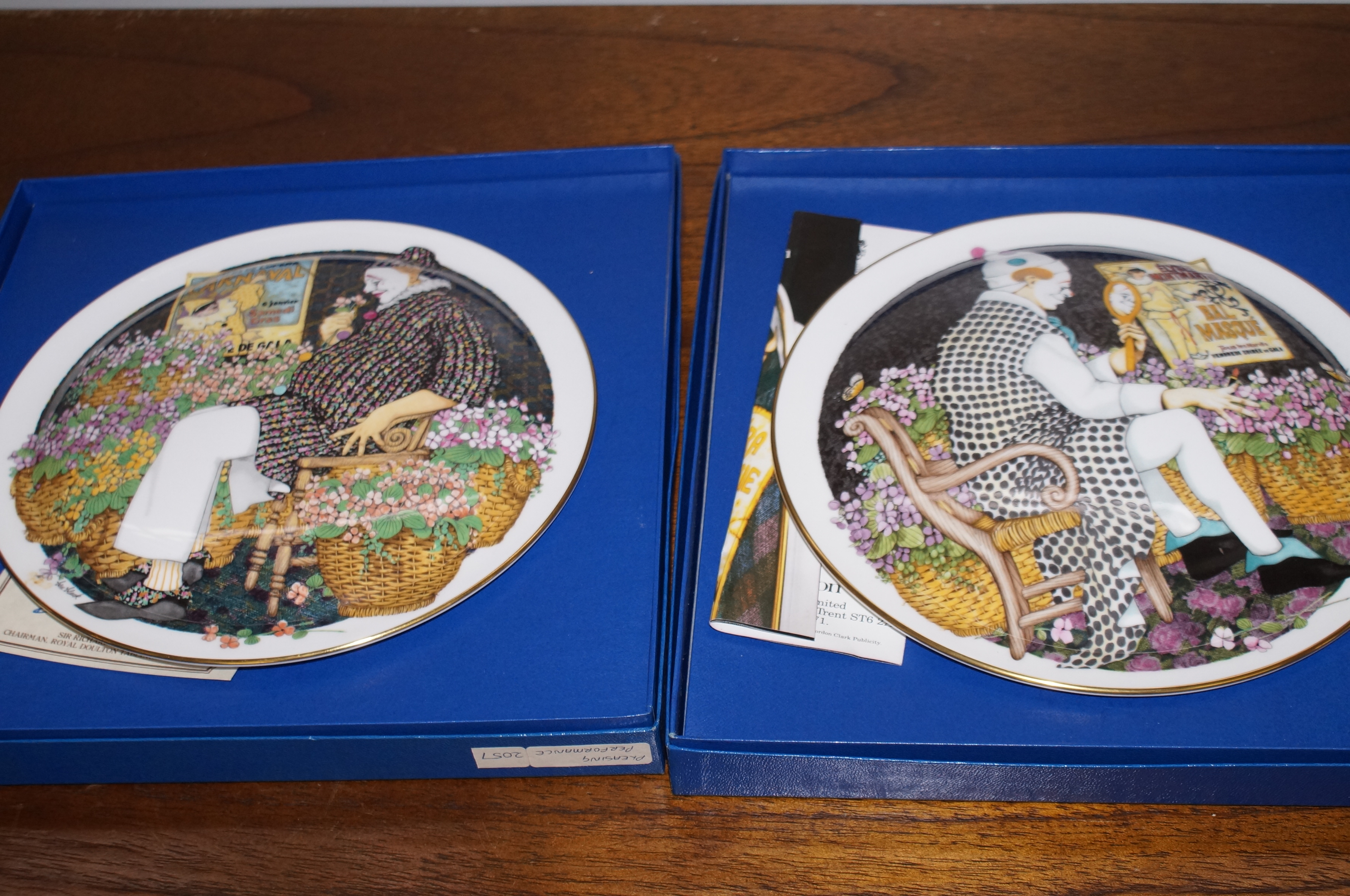 2 Boxed Royal Doulton Plaques Limited Edition 177/