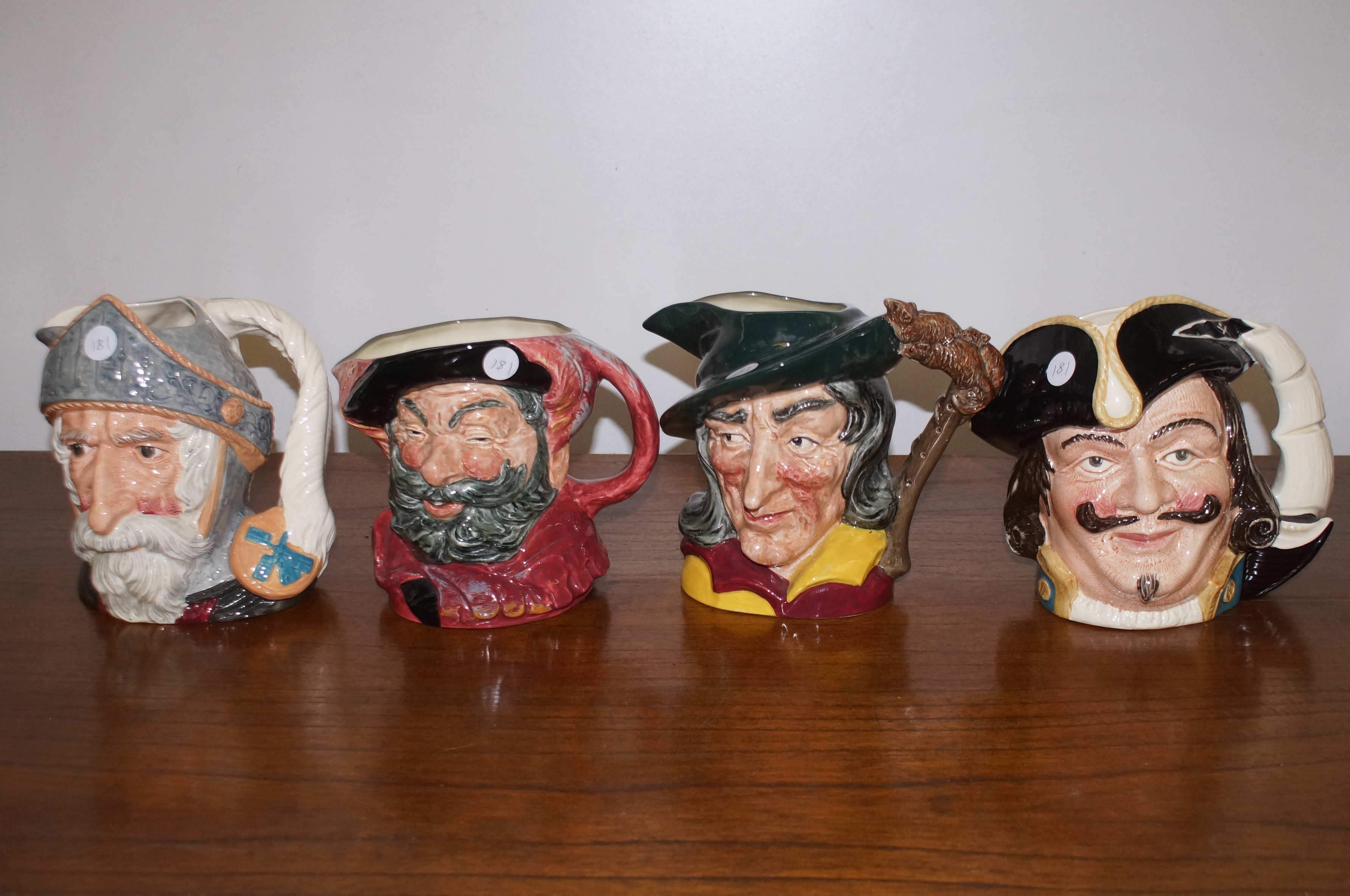 4 Large Royal Doulton Toby Jugs