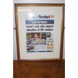 Lorna Bailey Sentinel Framed Front Page