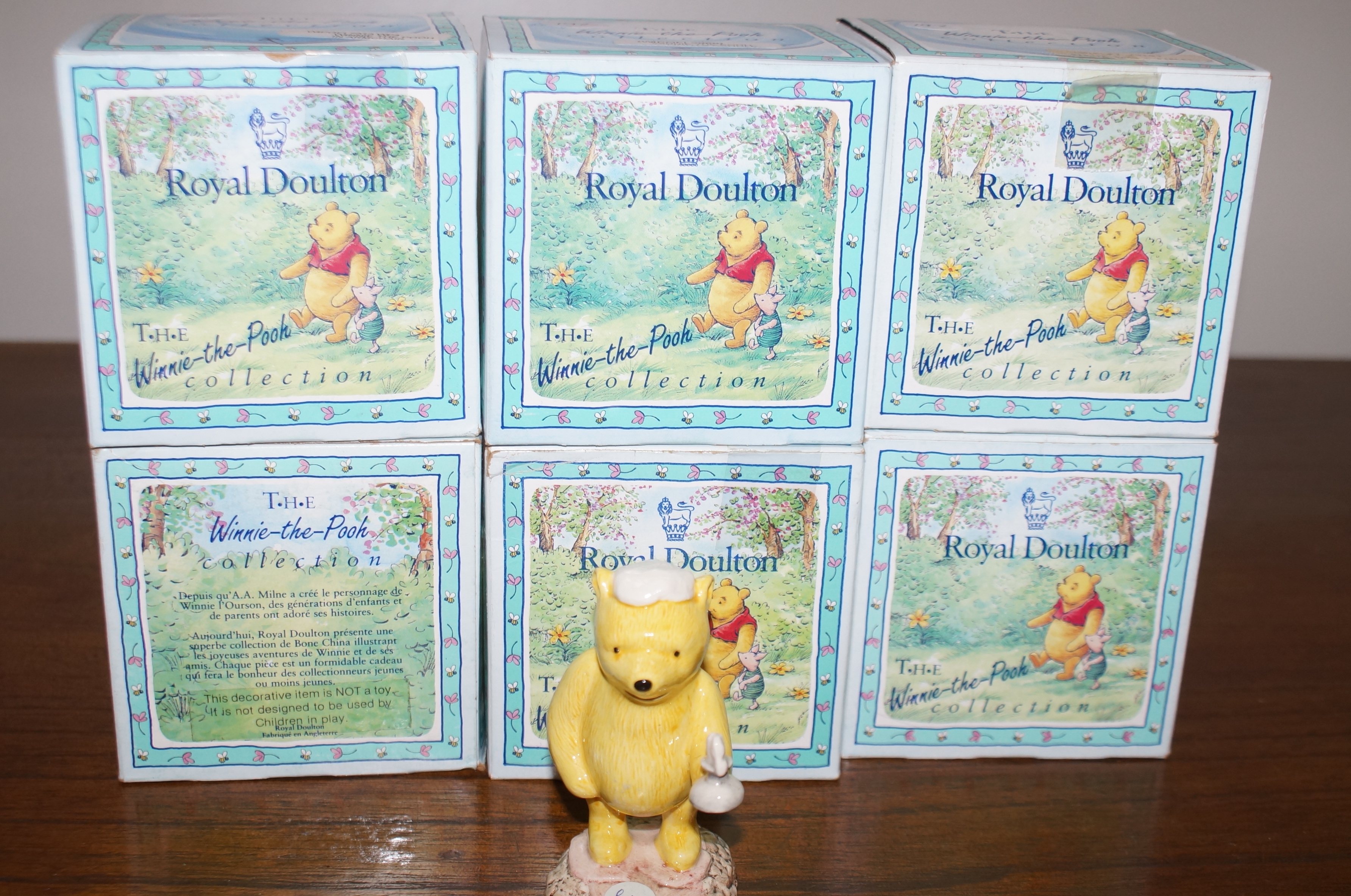 6 Royal Doulton Winnie the Pooh Figurines