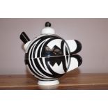 Lorna Bailey Black & White One Cup Teapot 6/50