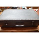Large Vintage Leather Suitcase