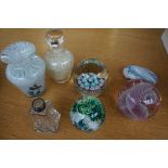 Collection of Paperweights to include Caithness &