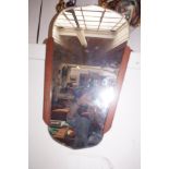 Retro Bevelled Mirror - 57cm h