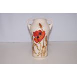 Moorcroft 7in Harvest Poppy Twin Handle Vase