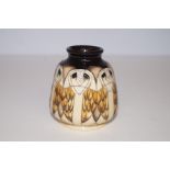 Moorcroft 3in Tengu Owl Vase
