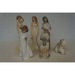 Collection of Ceramic Figures to include Lladro, 2