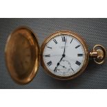 Gold Plated Full Hunter Pocketwatch (Currently Tic