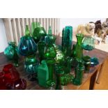 Collection of Green Glassware