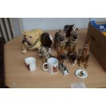 Collection of Ceramic Dogs & Others