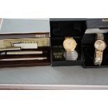 Boxed Parker Pen Set together with an Acurist Wris