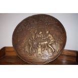 Large Brass Wall Plaque - 63cm dia