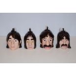 Lorna Bailey set of 4 Beatle Head Teapots - 15cm h