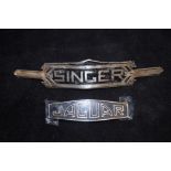 Singer & Jaguar Car Badges