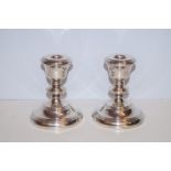 Silver Pair of Candlesticks - 12cm h