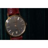 Gents Everite Calendar Gold-Plated Wristwatch - Cu