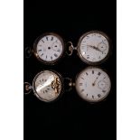 4 Silver Pocketwatches (All not Currently Ticking