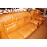 Ferrari Divani Italian Leather 3 Piece Suite