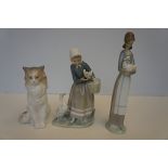 Lladro Figure with Ducks together with 2 Others -