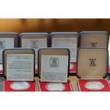 Collection of Case Proof 25p Commonwealth Coins -