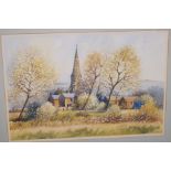 Original Brian Barlow Watercolour 'Holy Trinity Ch