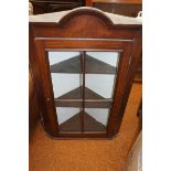 Victorian Glazed Corner Cupboard (Minor Veneer Los