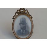 Oval Miniature Photo Frame King Edward