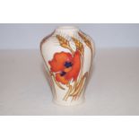 Moorcroft 4in Harvest Poppy Vase