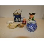 Collection of Pottery to include a Wedgewood Jaspe