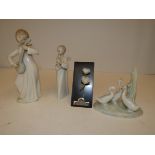 3 Spanish Figures & Lladro Flower