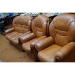 Ferrari Divani Italian Leather 3 Piece Suite