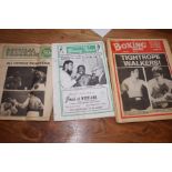 Very Large Collection of early Boxing Programmes (