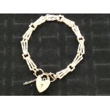 9ct Gold Gate Bracelet - 9g