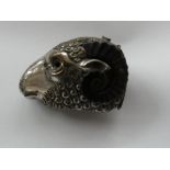 Rare & Unusual Vesta Case in the form of a Rams He