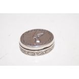 Silver Oval Pill Box