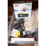 A mixed box to include a JVC radio