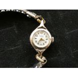 9ct Gold Cased Ladies 'Bentima' Cocktail Watch