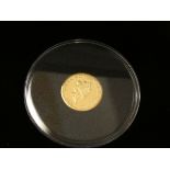 9ct Gold Tristan da Cunha Coin - 1g