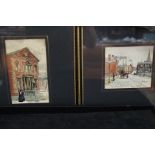 2 Original watercolours by Dakeyne "Old Bolton"