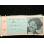 Small Autograph Book from Early 50's. Many autographs to include Enid Blyton, Sir Alec Guinness (